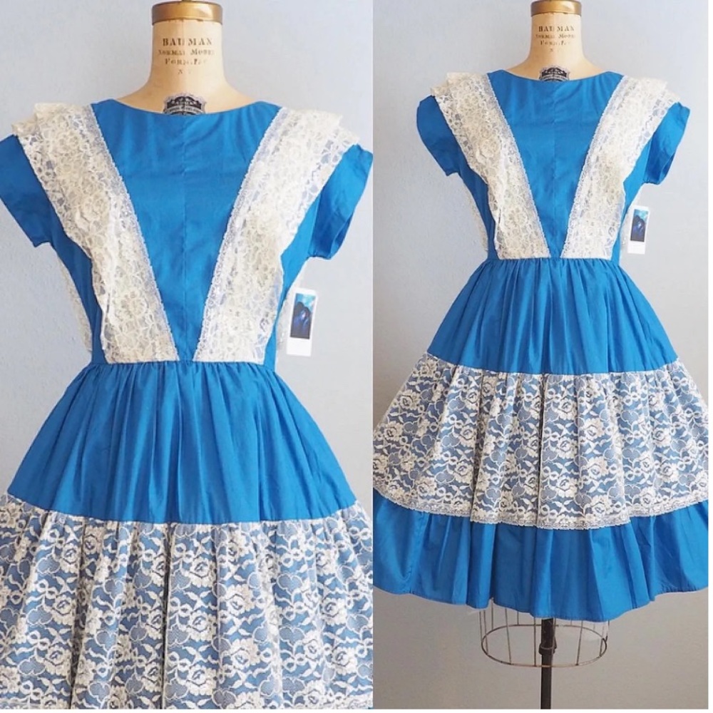 🥳HP🥳 True Vintage 1950’s patio style dress